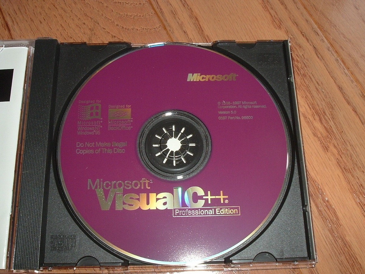 Microsoft Visual C++ 5.0 Professional - original CD with CD KEY