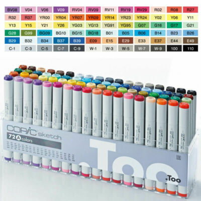 Original COPIC Sketch 72 Color Set A Markers - 72 A SET - FedEX | eBay