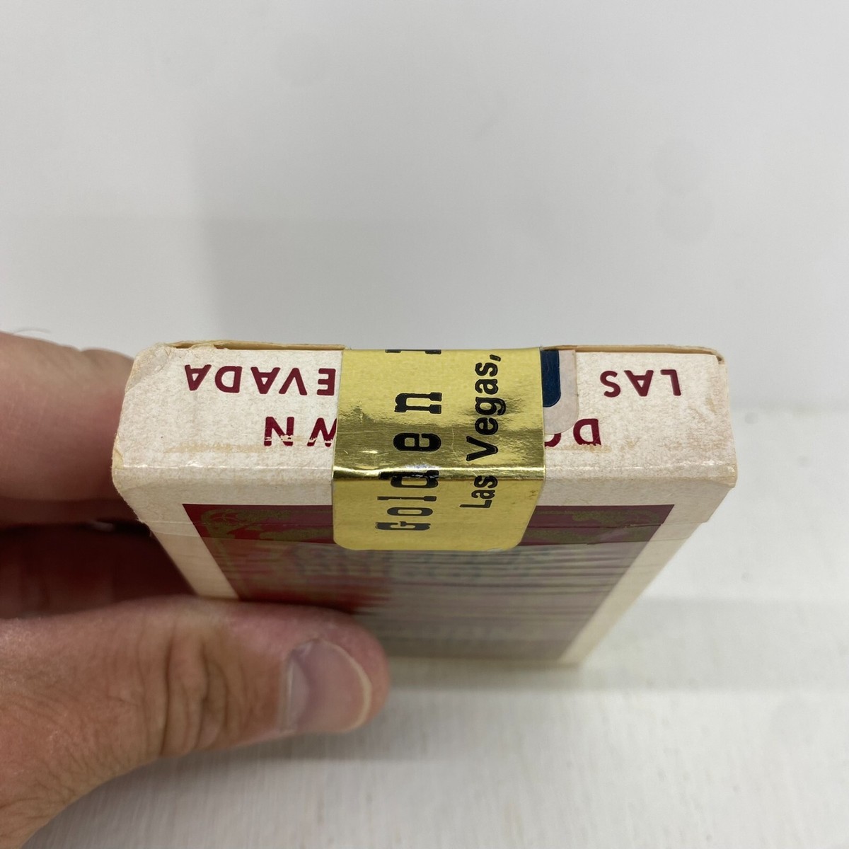 Golden Nugget Vintage Las Vegas Casino Red Playing Cards Gold Seal