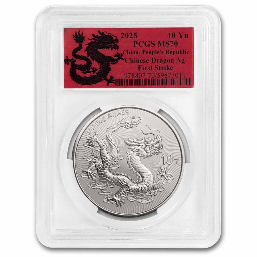 2025 China 1 oz Silver Dragon MS-70 PCGS (First Strike, Dragon) | eBay