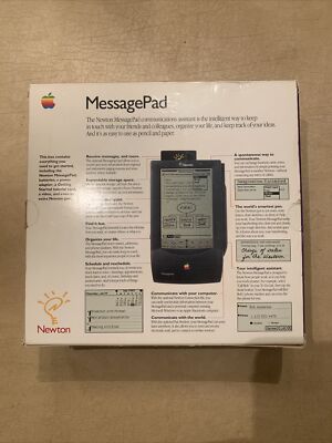 Apple Vintage Newton MessagePad H1000 Rare w/Box DAMAGED | eBay
