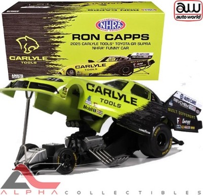 AUTOWORLD AWN050 1:24 2025 TOYOTA SUPRA RON CAPPS (CARLYLE TOOLS