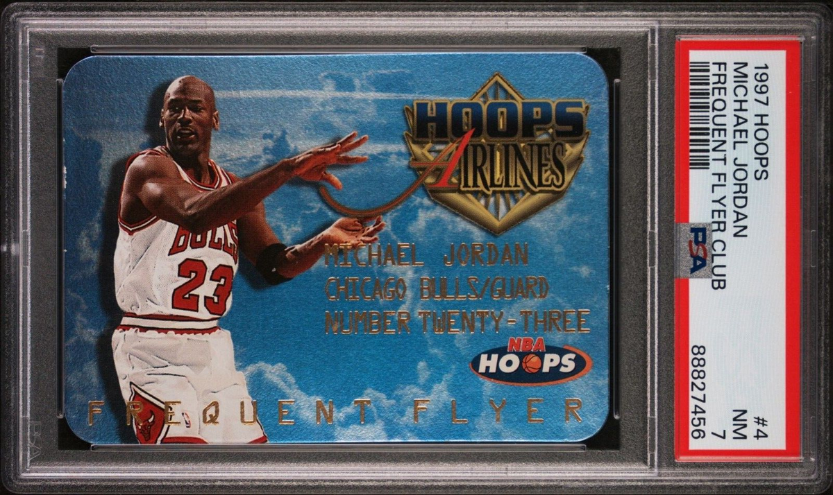 1997-98 Hoops Frequent Flyer Michael Jordan PSA 7 | eBay