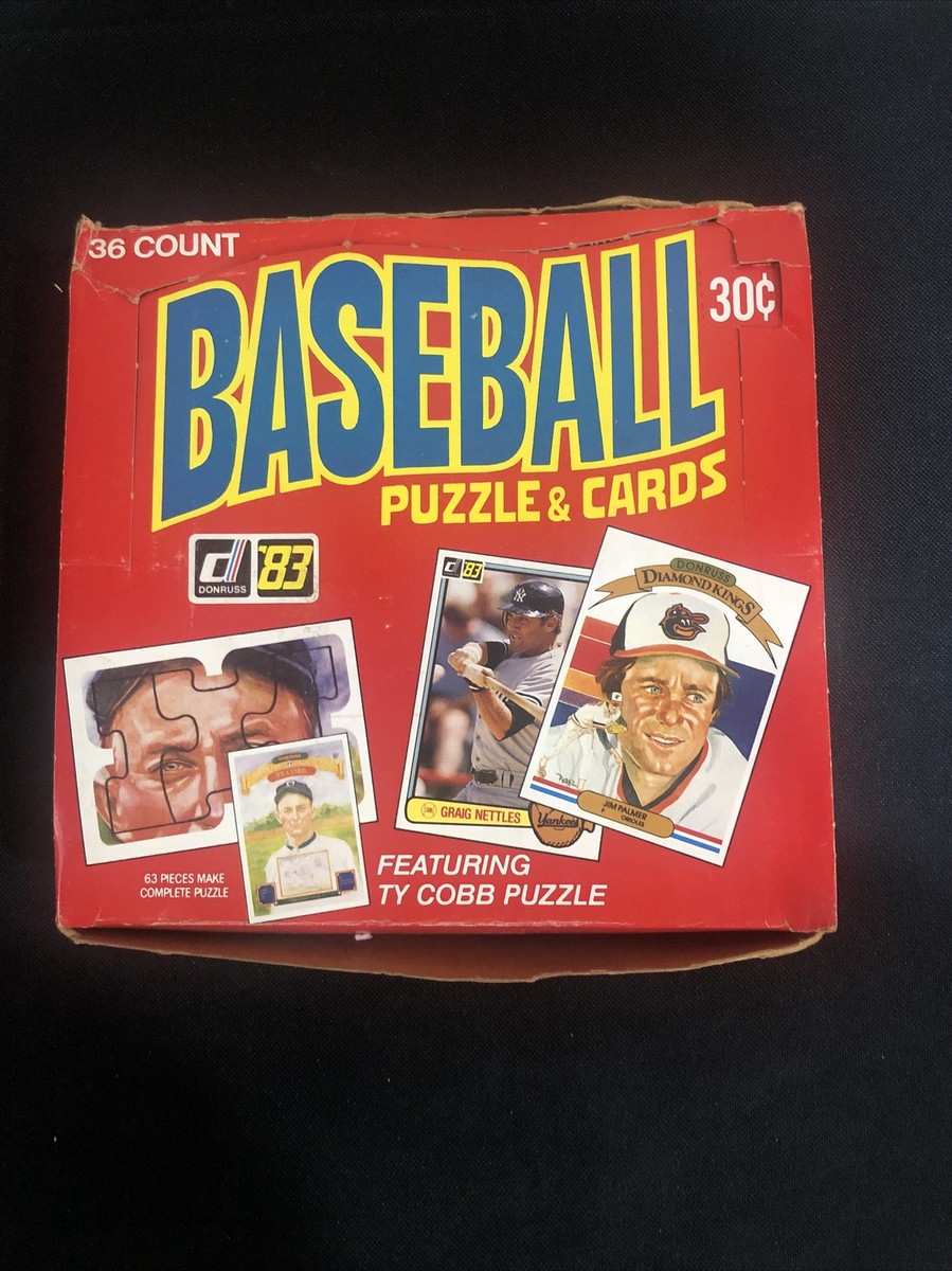 1983 Donruss Baseball Wax Box 36 Packs Sealed Gwynn, Boggs