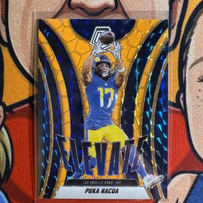 2025 NFL Mosaic Puka Nacua Elevate Orange Fluorescent SP | eBay