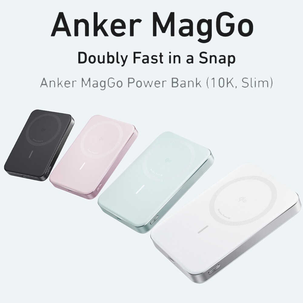 Anker MagGo Power Bank 10K Ultra-Slim 15WQi2 MagSafe Magnetic