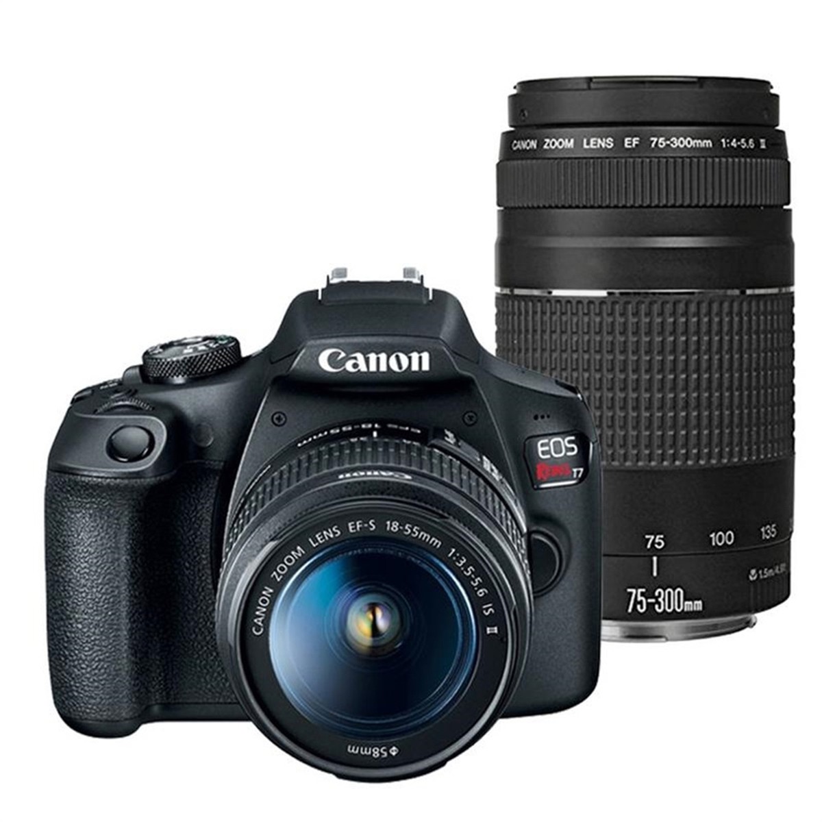 Canon EOS Rebel T7 DSLR Camera with Canon EF-S 18-55mm IS II + EF