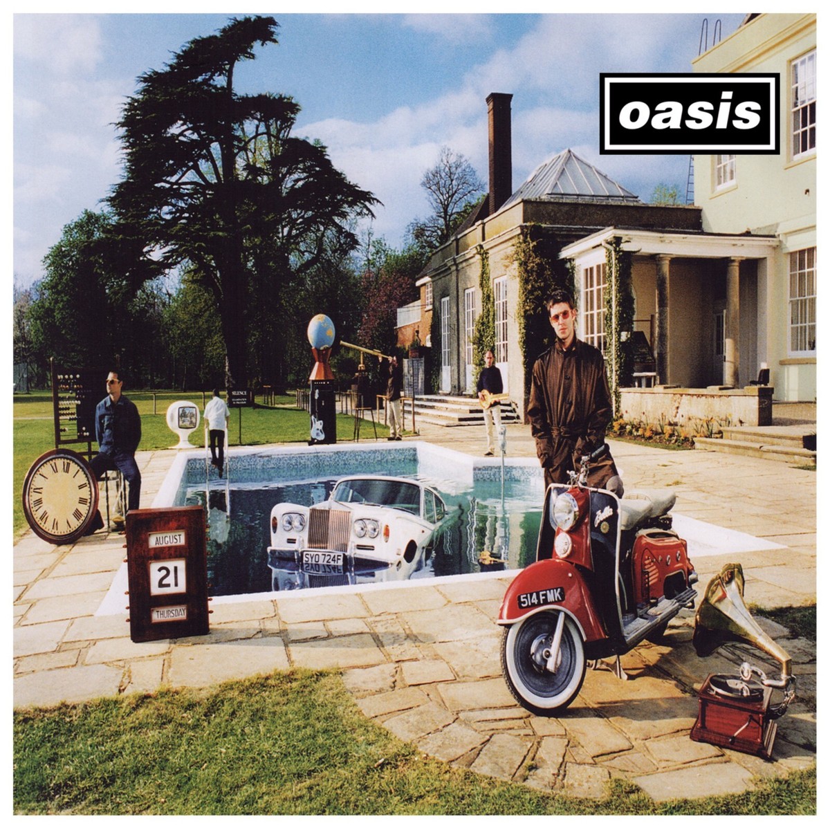OASIS Be Here Now BANNER 3x3 Ft Fabric Poster Tapestry Flag album