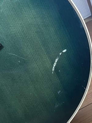 Electric Acoustic Guitar Mavis CS-100E-SBU Blue-Green Made in