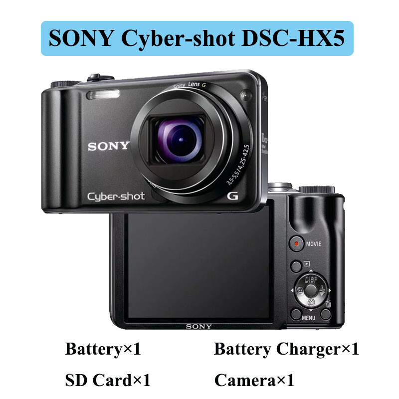 Sony Cyber-shot DSC-HX5 10.2MP Digital Camera 10x Optical Zoom