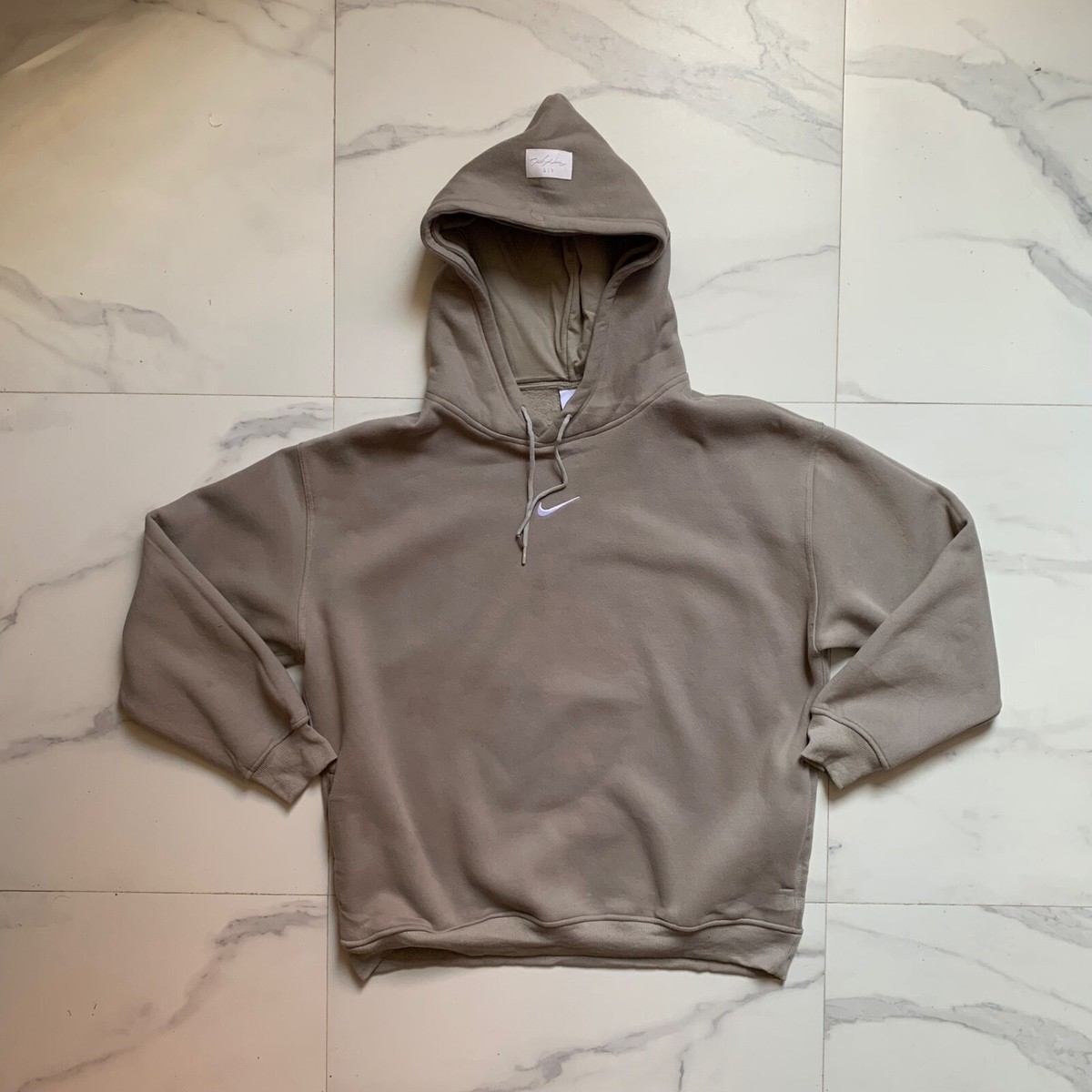 Nike x Fear Of God Double Hood Hoodie Dust/Sail Size L Streetwear