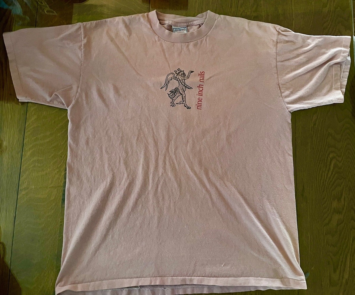 RARE VINTAGE 1995 NINE INCH NAILS “Raspberry Devil” T-SHIRT XL 90s