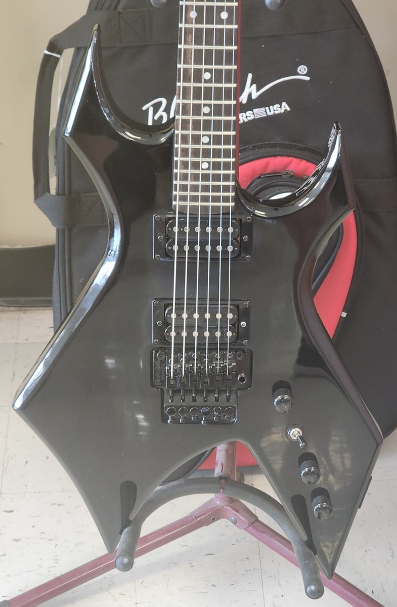 Rare BC Rich Warlock Liquid Black Stranger Things “Eddie's” Guitar