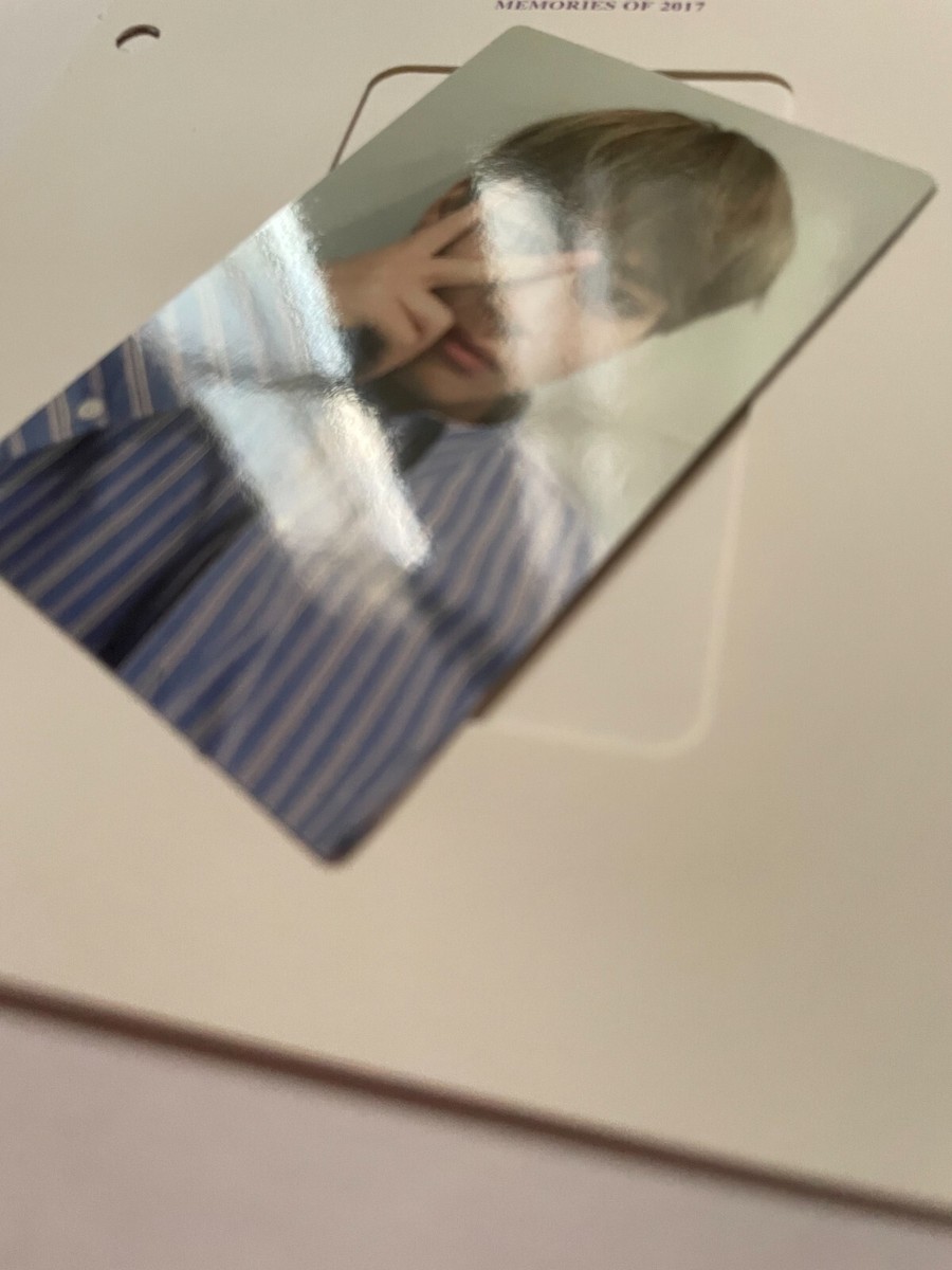 BTS V Taehyung MEMORIES OF 2017 Blu-ray Official Photocard with