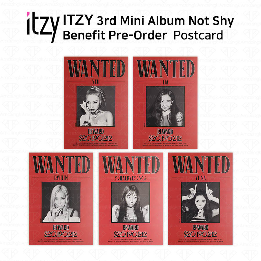 ITZY 3rd Mini Album Not Shy Pre-Order Benefit Postcard Lia Yeji
