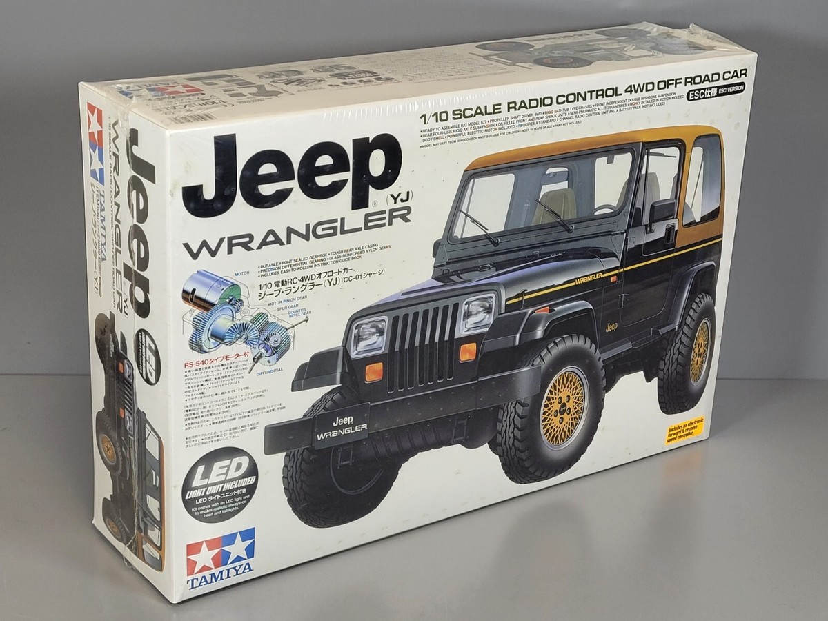 New Tamiya R/C 1/10 Jeep Wrangler 4WD CC01 Chassis with 