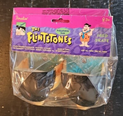 FLINTSTONES ROLLER SKATES 1994 Paradise Toys FRED SKATE Factory