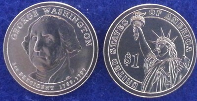 2007 D George Washington Presidential Dollar From Mint Roll
