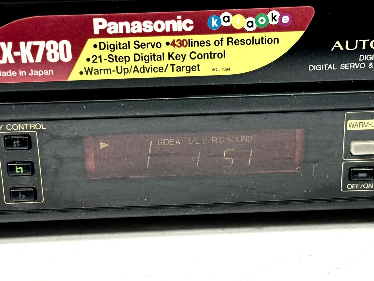 Vintage PANASONIC LX-K780 Multi-Laserdisc Player Karaoke **Remote