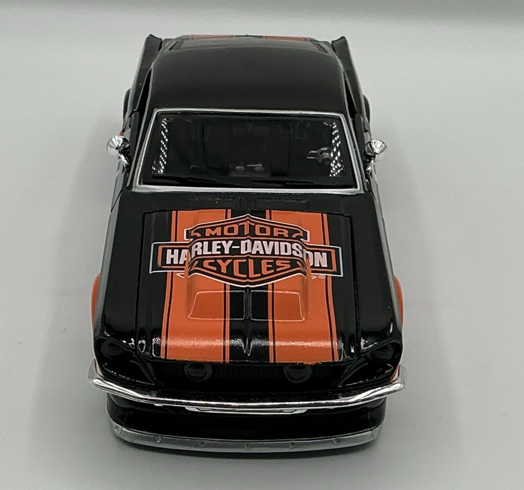 1967 Ford Mustang Gt Harley-Davidson Custom ORANGE/BlACK 1:24