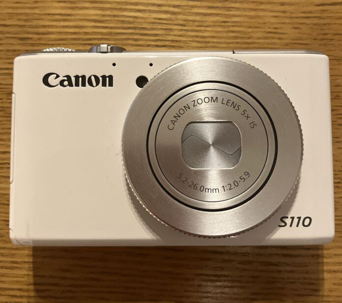 Canon PowerShot S110 12.1MP Digital Camera White made in Japan