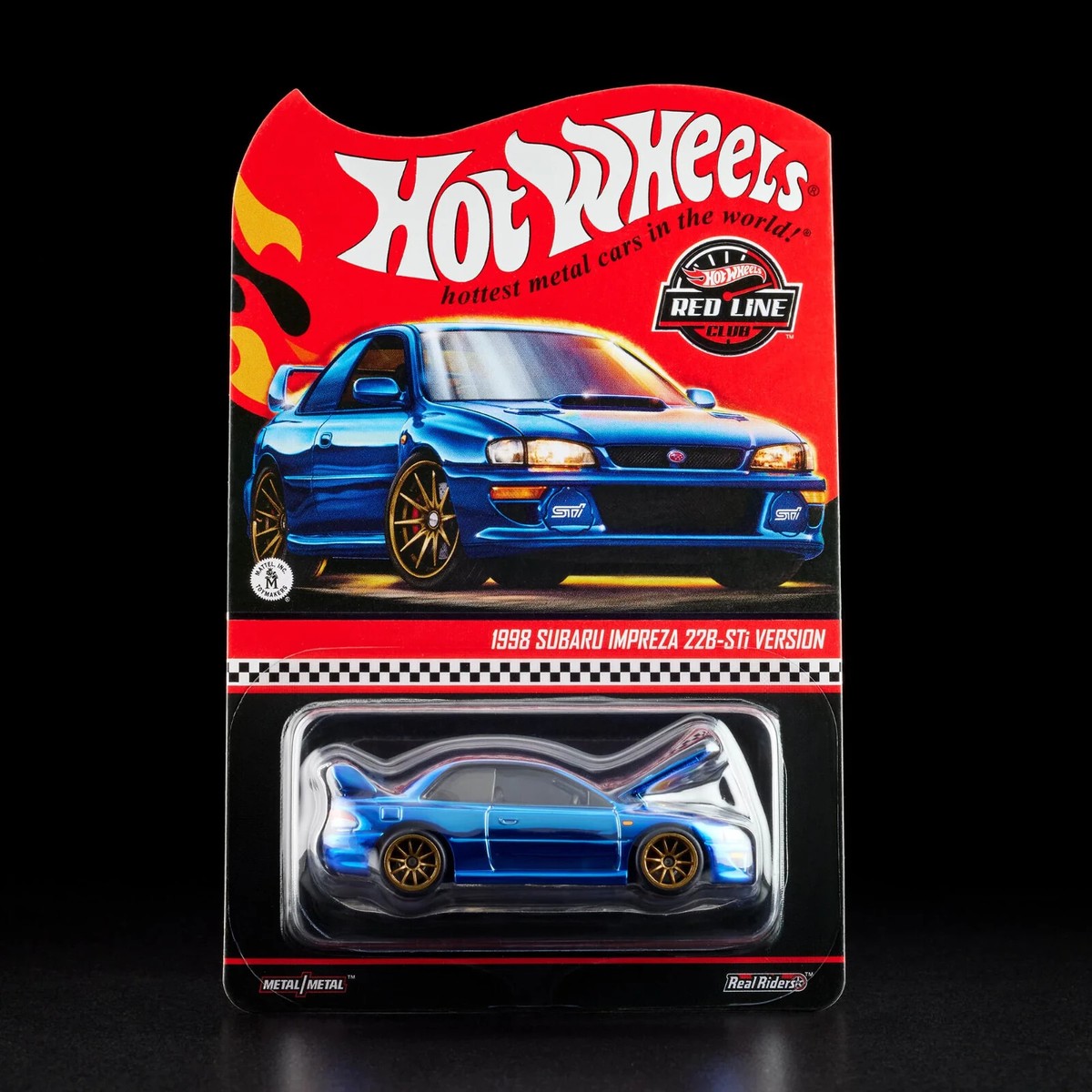 Hot Wheels RLC 1998 Subaru Impreza 22B-STi Version Blue Opening