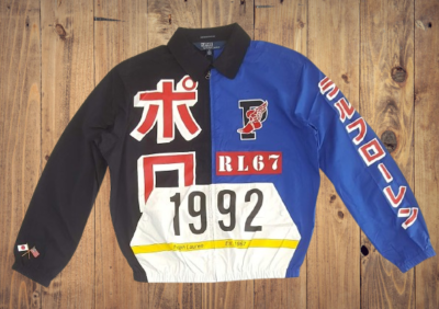 New Polo Ralph Lauren Tokyo Stadium P Wing Navy Size MEDIUM 1992