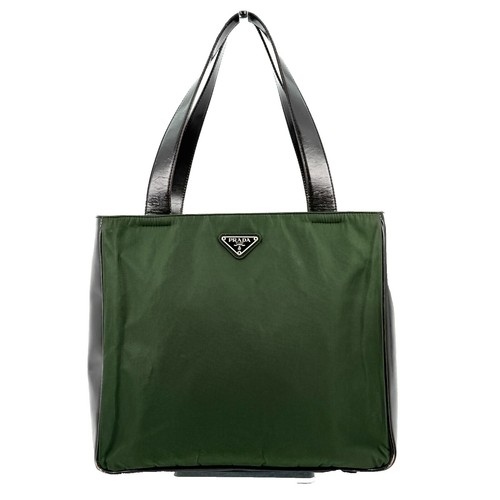 PRADA Tote Hand Bag Nylon Green Authentic from JAPAN | eBay