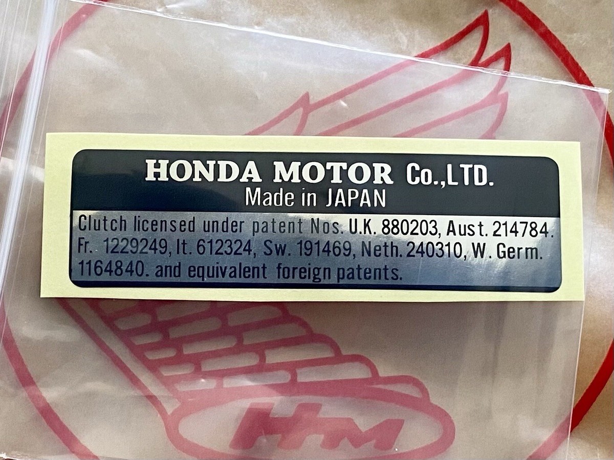 HONDA SCRAMBLER CL70 K0 K1 K2 K3 DECAL STICKER MARK CAUTION SET | eBay
