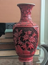 红色中国古董花瓶| eBay