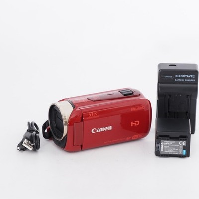 Canon Digital Video Camera iVIS HF R52 Red IVISHFR52RD 32x zoom