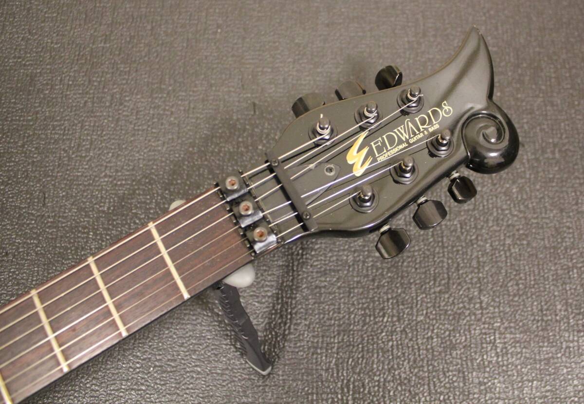 Electric Guitar Edwards ES-100PR-III Black Luna Sea Sugizo Model