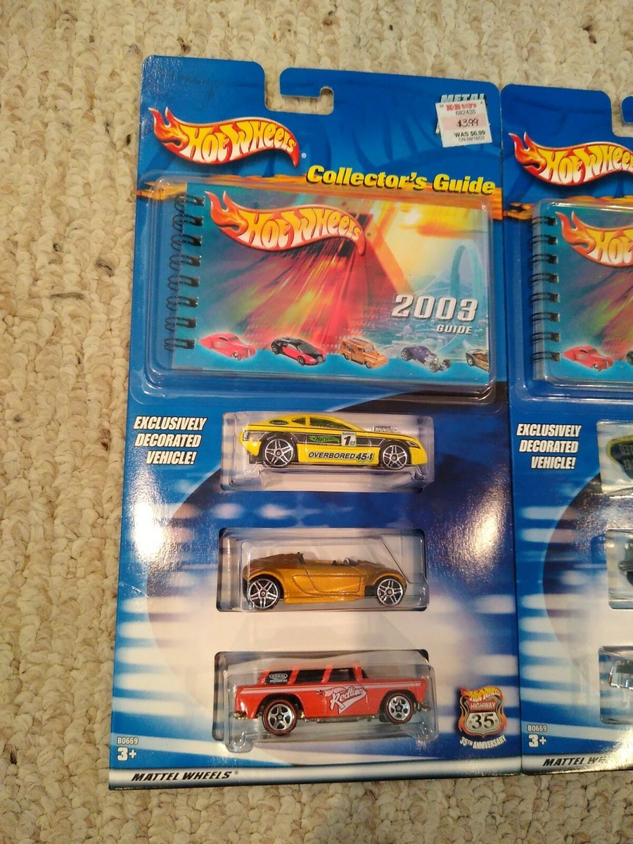 2003 Hot Wheels COLLECTOR'S GUIDE with 3 Cars | eBay