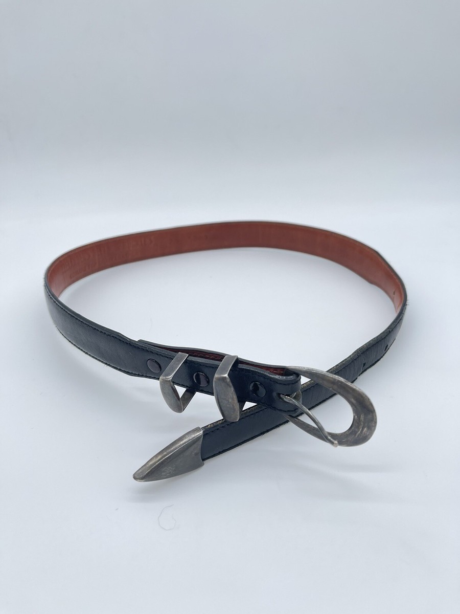 Alexander's Belt 1990 M.M. Rogers 925 Sterling Silver 1” Black