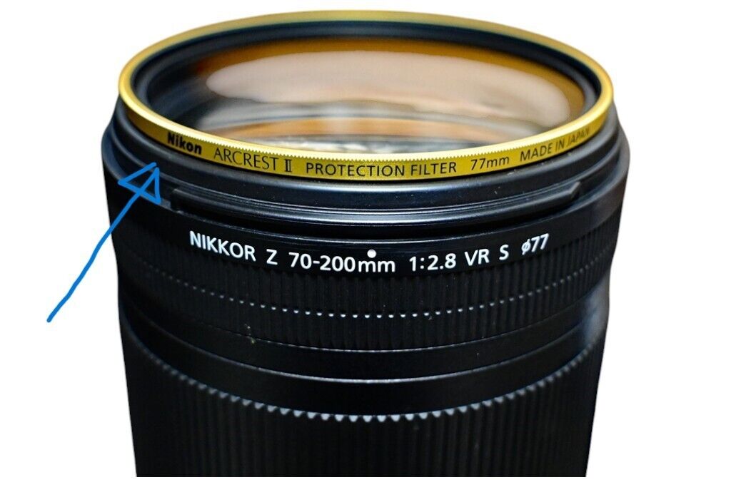 Nikon 70-200/2.8 S (＋ニコン純正フィルター ARCREST) Nikon 70-200