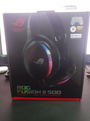 ASUS ROG Fusion II 500 Wired Over-Ear Gaming Headset - Black for