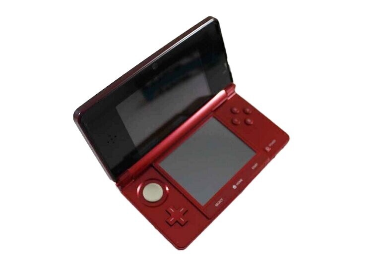 Nintendo Original 3DS Flame Red Handheld System Tested Works! 2 | eBay