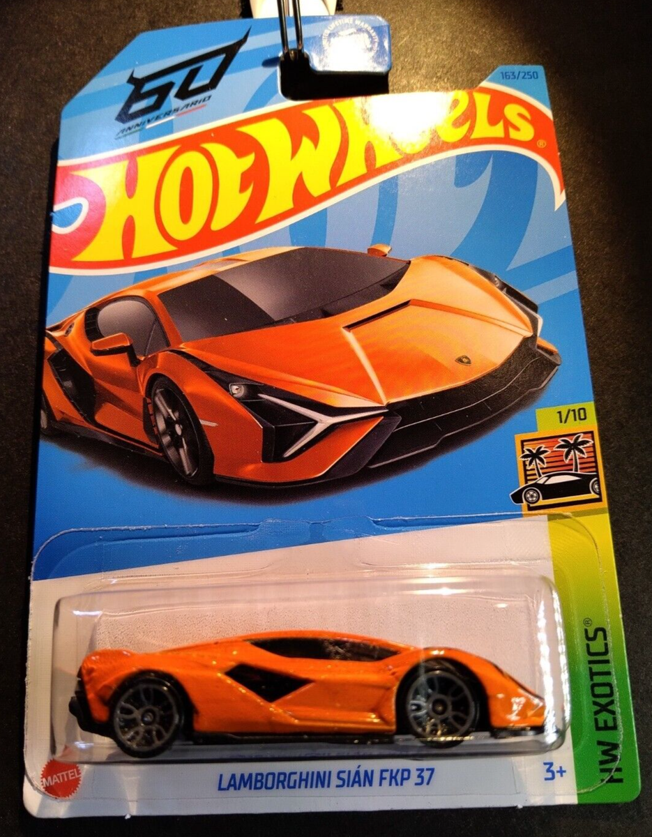 2023 Hot Wheels Lamborghini Sian FKP 37 Orange HW Exotics [1/10