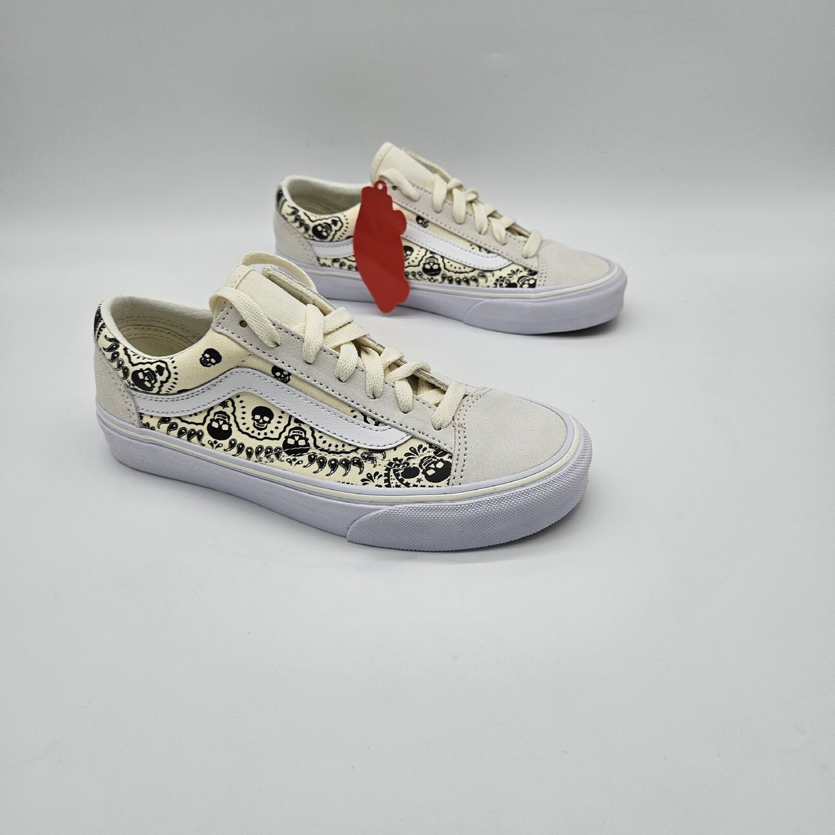 Vans Style 36 Bandana Shoes Women's 6.5 Men's 5 Classic White