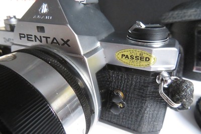 VINTAGE PENTAX MX Black 35mm SLR Film Camera W/Yashica Auto Lens