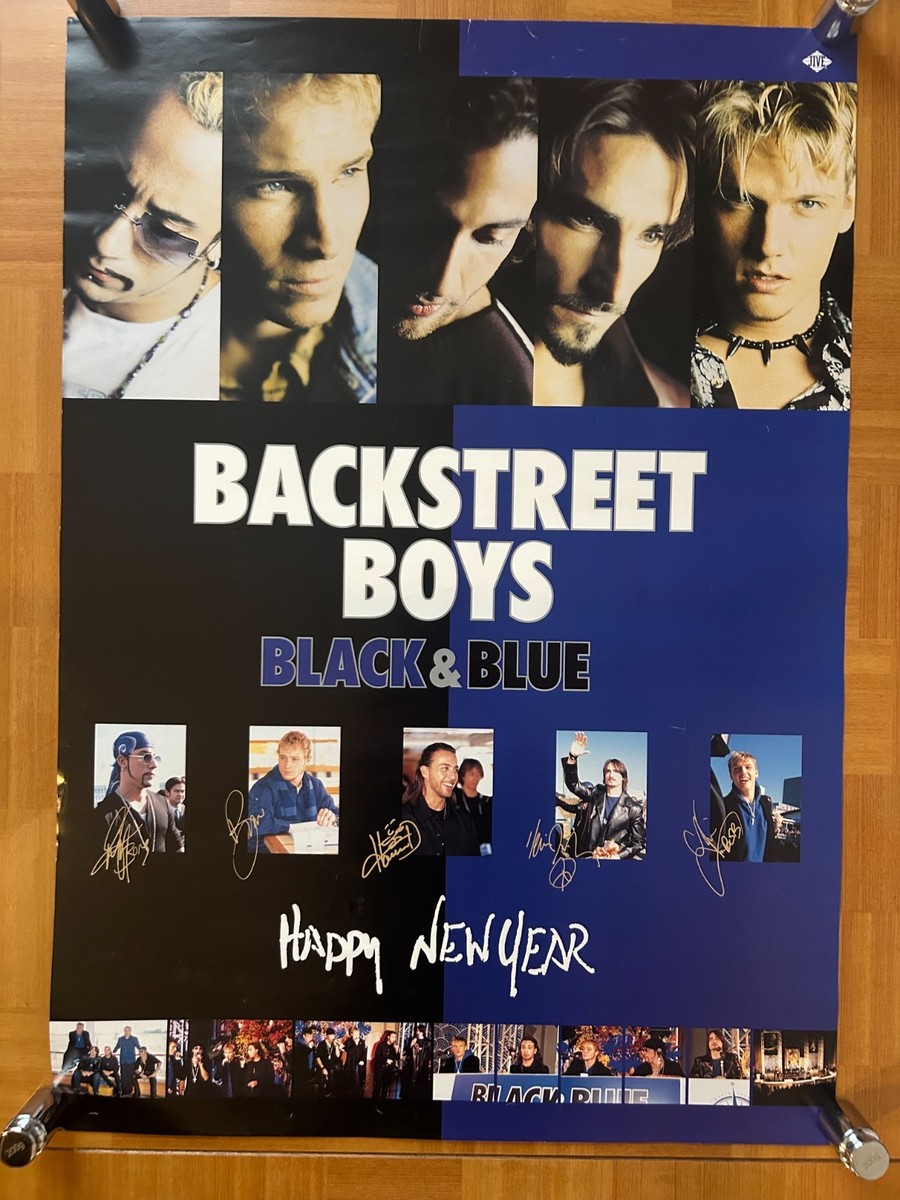 Backstreet Boys / Black & Blue 2000 Japan Original Promo Poster B2