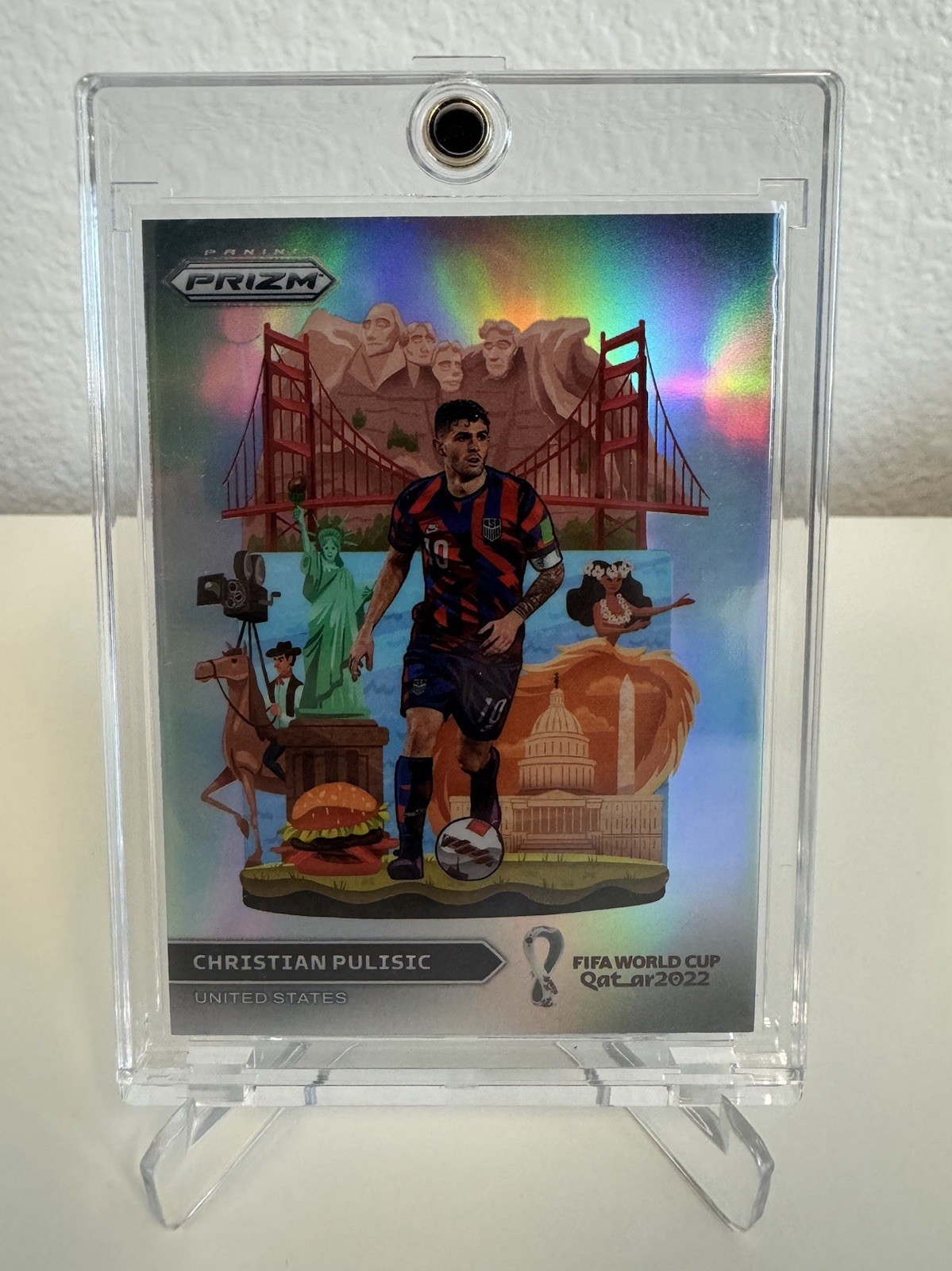Christian Pulisic 2022 Prizm World Cup #28 National Landmarks