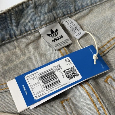 Adidas Women S Denim Zip Pant Pants 27 Jx9210 Limited Edition Rare