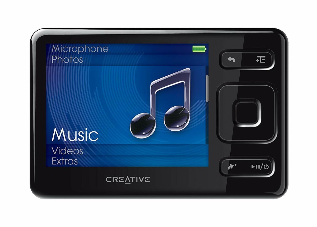 Creative ZEN MX Black 8GB MP3 Media Player with FM Radio