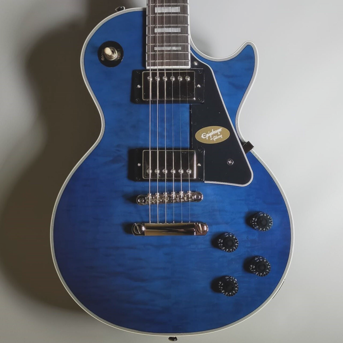 Epiphone Les Paul Custom Quilt Viper Blue New | eBay