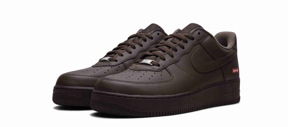 Nike Supreme x Air Force 1 Low Box Logo - Baroque Brown CU9225-200