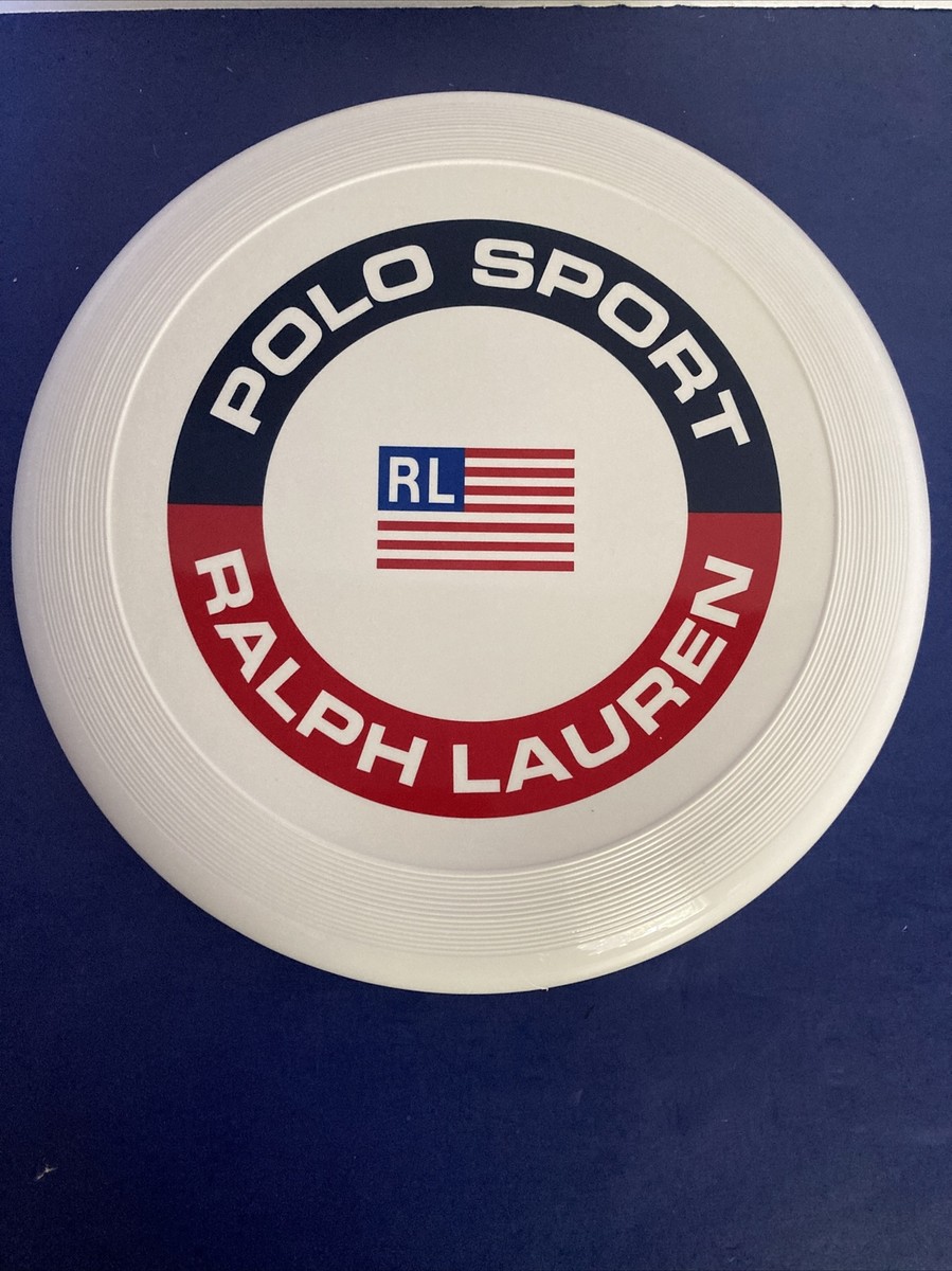 Polo Ralph Lauren Vintage 90s Frisbee Disc USA Red White Blue Polo