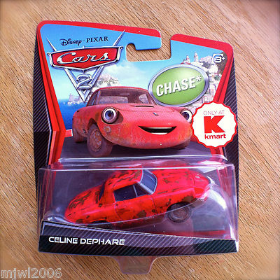 Disney PIXAR Cars 2 CELINE DEPHARE *CHASE* diecast RARE KMART DAY