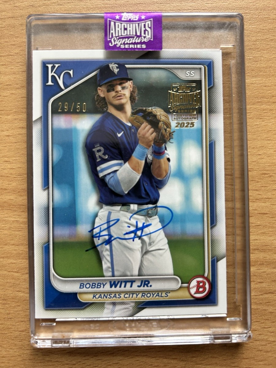 2025 Topps Archives Signature Series Bobby Witt Auto Jr /50 | eBay