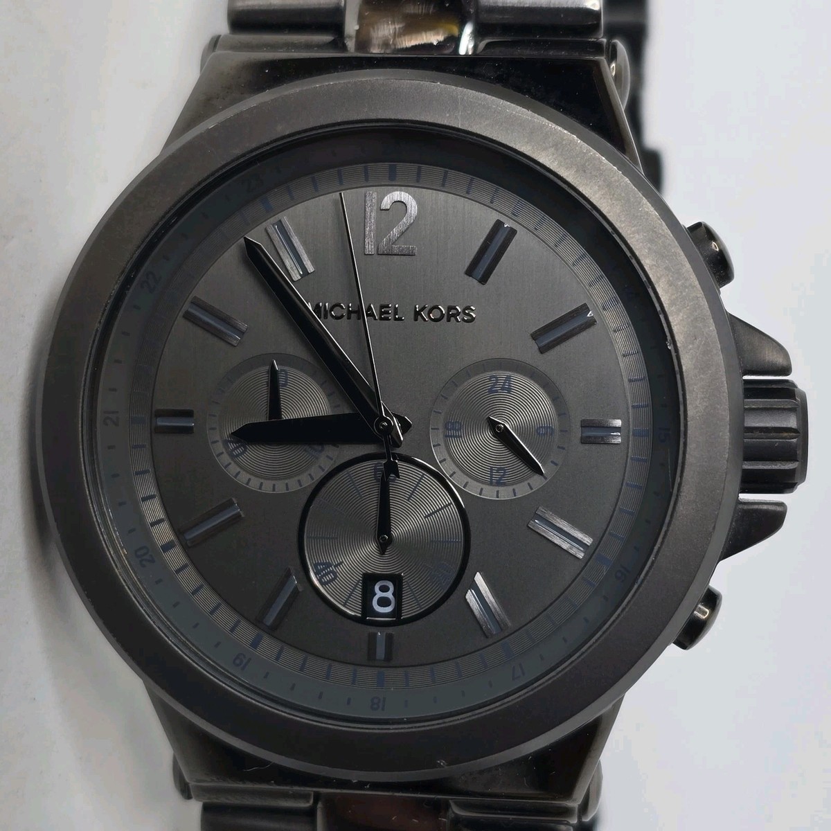 Michael Kors Men's Dylan Watch Gunmetal Chronograph MK-8205 45mm